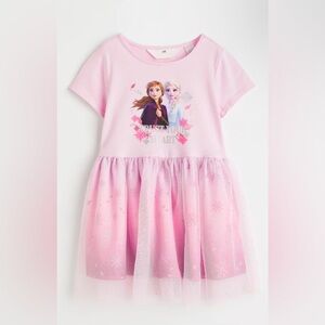 H&M Frozen Tulle-skirt jersey dress
